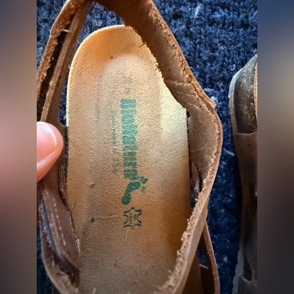 BioNatura Brown Leather Mules - Picture 4 of 4
